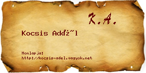 Kocsis Adél névjegykártya